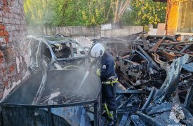 Спасатели потушили крупный пожар в Туле