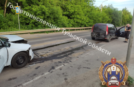 Женщина пострадала в ДТП в Кимовске Тульской области