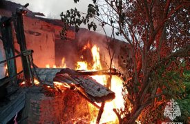 Пожилая женщина с ребенком погибли на пожаре в тульском селе Хрущево