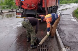 Подтопления после ливня устраняют на улицах Тулы 