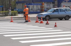 В Туле обновляют дорожную разметку
