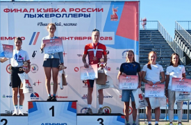 Тулячка Виктория Лукашова завоевала ворую медаль в гонке преследования на Кубке России по лыжероллерам