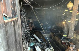 Пенсионер пострадал на пожаре в гараже на улице Макаренко в Туле