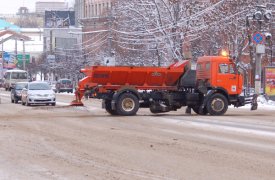 Дороги Тулы и области обработают противогололедными реагентами