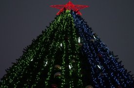 У главной елки Тулы в новогоднюю ночь гостей ждут салют, блины и концерт
