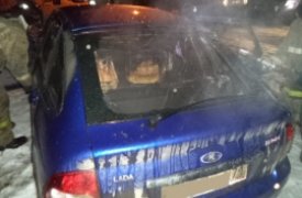 В Тульской области сгорели две легковушки
