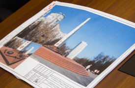 В «Славянском бульваре» Тулы выкопали котлован для установки стелы