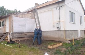 В Тульской области частично восстановлены, сорванные ветром, кровли домов