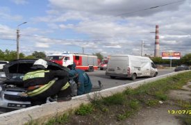 В Туле произошло массовое ДТП: столкнулись 4 авто