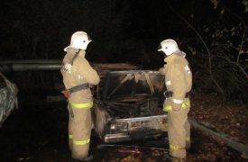 Ночью 19 сентября в Туле огонь уничтожил три автомобиля