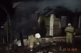 Ночью под Тулой горящий дом тушило 18 человек