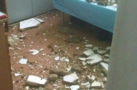 Обрушением потолка в тульской больнице заинтересовалась прокуратура