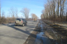 В Тульской области пешеход гулял посреди трассы и попал под машину