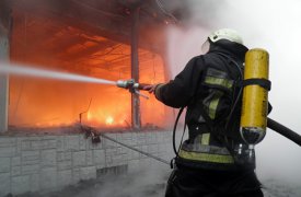 В Тульской области сгорели четыре строения СНТ «Машиностроитель»