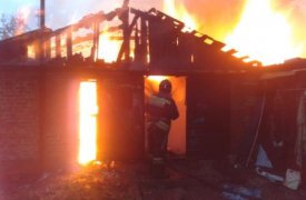 Пожар в Кимовском районе уничтожил жилой дом