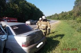 На трассе «Тула-Новомосковск» женщина-водитель «десятки» разбилась в ДТП