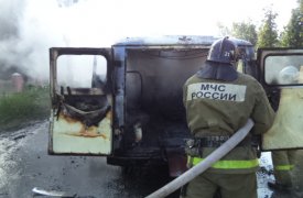 В Щекино согрел «УАЗик»