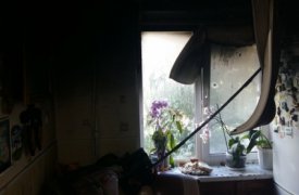 5 человек тушили пожар в пятиэтажке в Алексине