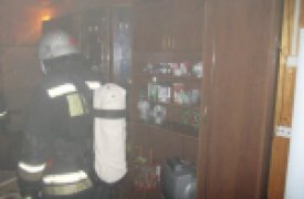 Под Алексином ночью загорелась дача