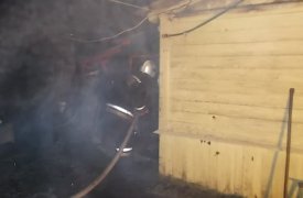 Жители Заокского района больше не парятся: баня сгорела