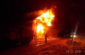 В Киреевском районе сгорел дотла дом
