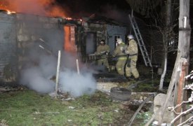 В одной из деревень Щекинского района сгорело полдома