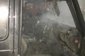 Ночью в туле сгорел автомобиль «SsangYong»