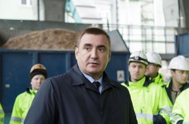 Алексей Дюмин в рамках рабочего визита посетил новогуровский цементный завод