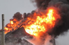 Из-за пожара на газовой подстанции больше двух тысяч жителей Чернского района остались без газа