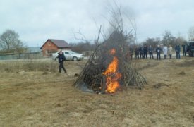 В Тульской области спасатели потренировались тушить пожары