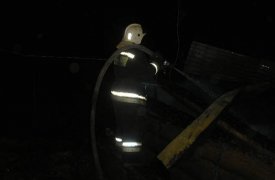 В Кимовском районе сгорел дачный домик