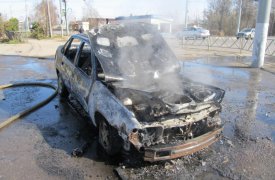 В Туле сгорела «Дэу Нексия»