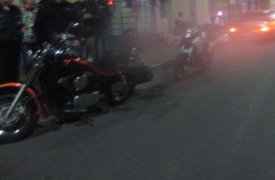 В Туле на ул. Демидовская плотина неизвестный протаранил мотоцикл и скрылся